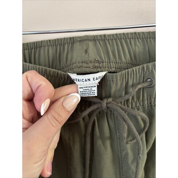 American Eagle Women’s XS Advanced Stretch Joggers Green Olive Pants - Picture 5 of 7